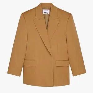 Zara Jackets Coats Nwt Zara Wool Camel Oversized Blazer